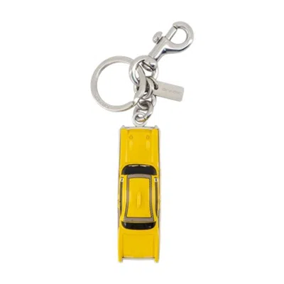 Coach Small Taxi Keyring In Yellow