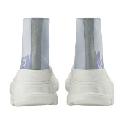 Alexander Mcqueen High-top Sneakers Smooth Lambskin Rubber Sole In Multi