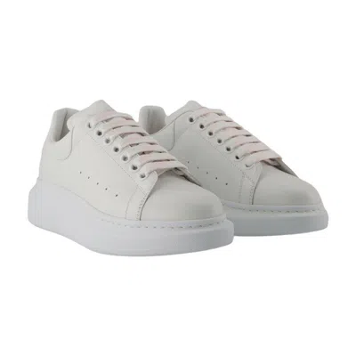 Alexander Mcqueen Leather Oversize Sneakers In White