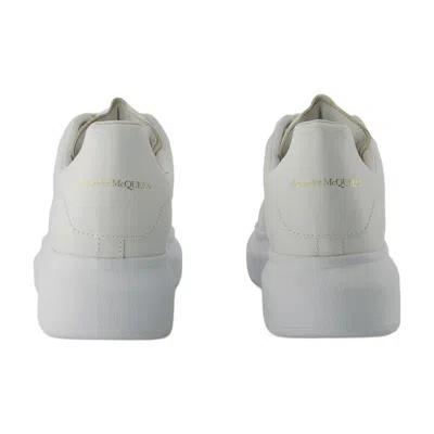 Alexander Mcqueen Leather Oversize Sneakers In White