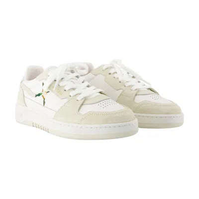 Axel Arigato Dice Lo Embroidered Leather Sneakers In White
