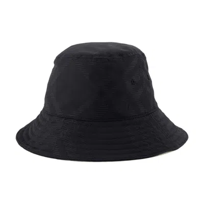 Burberry Tonal Bias Buket Hat In Burgundy