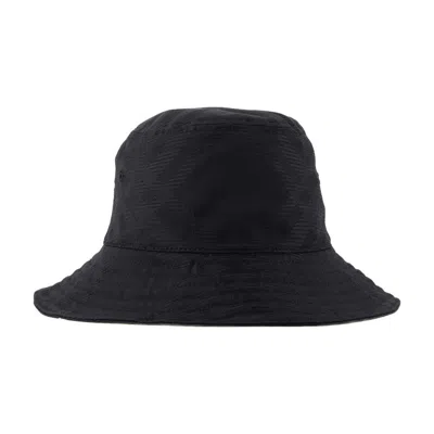 Burberry Tonal Bias Buket Hat In Burgundy