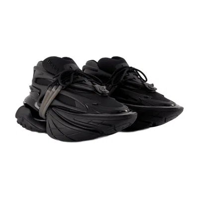 Balmain Men Unicorn Sneakers In Black