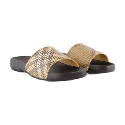 Burberry Check Dive Slide In Multi