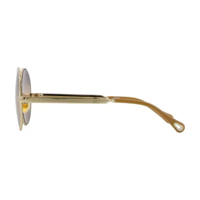 Chloé Chloe Women Gold Metal Salome Sunglasses In Gold