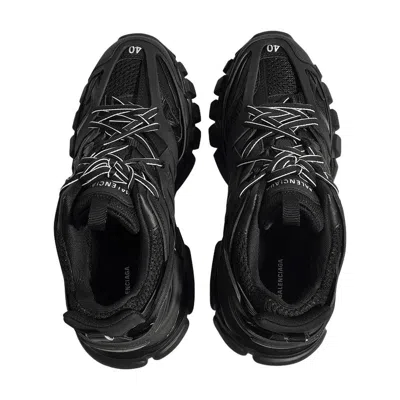 Balenciaga Track Sneakers In Mesh And Synthetic Leather In Black