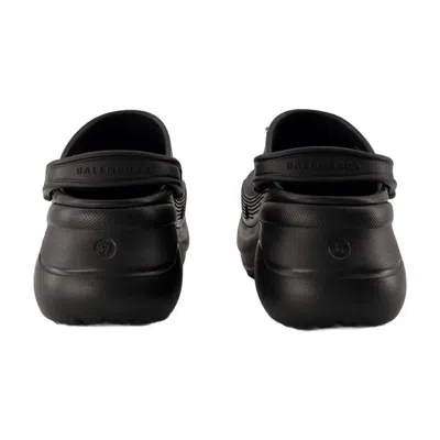 Balenciaga Black Crocs Jibbitz In Black