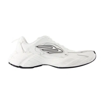 Balenciaga Monday Leather & Synthetic Sneakers In White