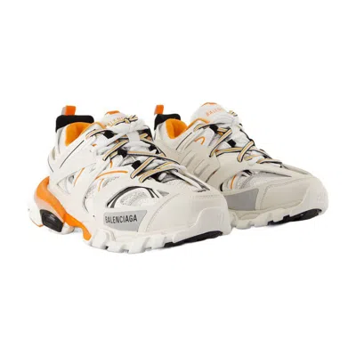 Balenciaga Multicolor Mesh And Rubber Track Sneakers In Animal Print