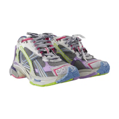 Balenciaga Runner Nylon And Mesh Sneakers In Gray