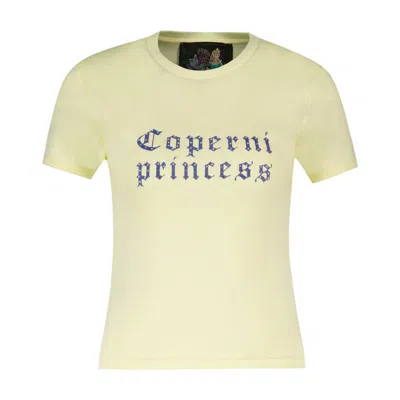 Coperni Princess T-shirt In Yellow
