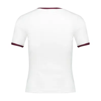 Courrèges Logo Cotton T-shirt In White