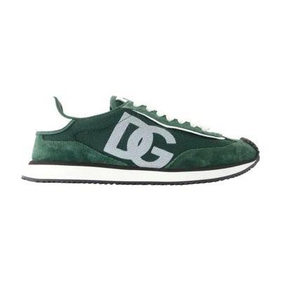 Dolce & Gabbana "dg Cushion" Sneaker In Green