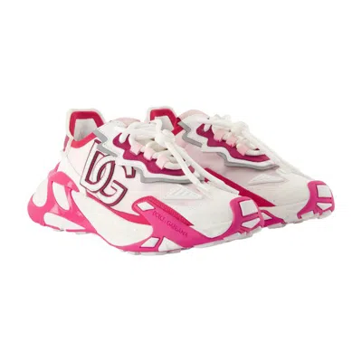 Dolce & Gabbana Day Faster Viscose Fabric Sneakers In Animal Print