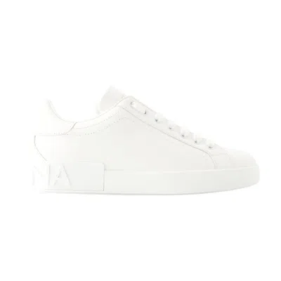 Dolce & Gabbana Dolce&gabbana Portofino White Low Trainer In White