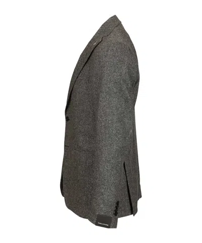Tagliatore Two Piece Tweed Montecarlo Suit In Gray