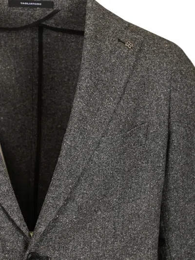 Tagliatore Two Piece Tweed Montecarlo Suit In Gray