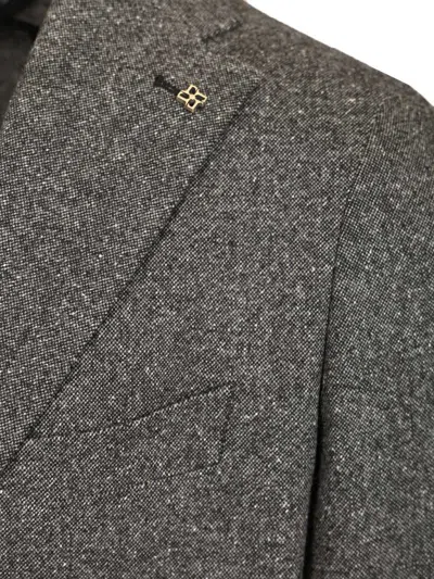 Tagliatore Two Piece Tweed Montecarlo Suit In Gray
