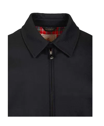 Baracuta G18 Melton Blu Jacket In Blue