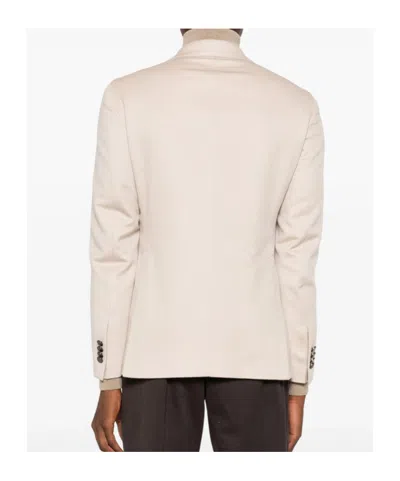 Tagliatore Long-sleeved Suit Jacket In Neutral