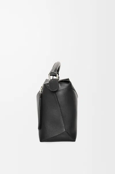 Loewe `puzzle Edge` Medium Bag In Black