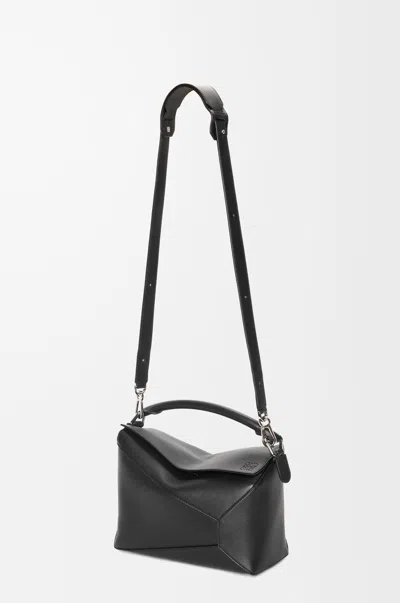 Loewe `puzzle Edge` Medium Bag In Black