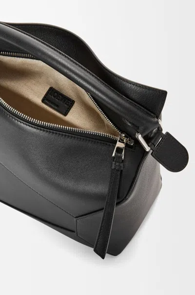 Loewe `puzzle Edge` Medium Bag In Black