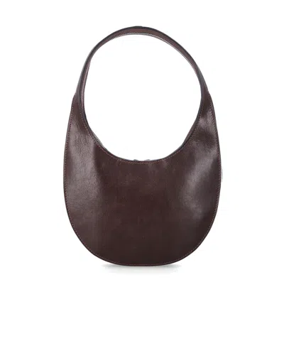 Coperni Small Curved Shoulder Bag Top Handle In Brown