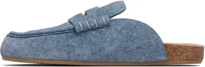 Jw Anderson Stitch Loafers In Blue