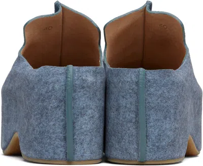 Jw Anderson Blue Platform Clogs In Blue