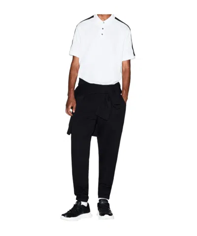 Armani Exchange Drawstring Sweatpants In Black