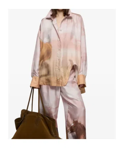 Attico Diana Shirt In Multi