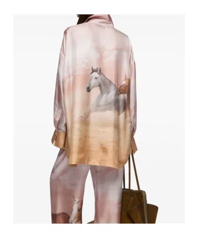 Attico Diana Shirt In Multi