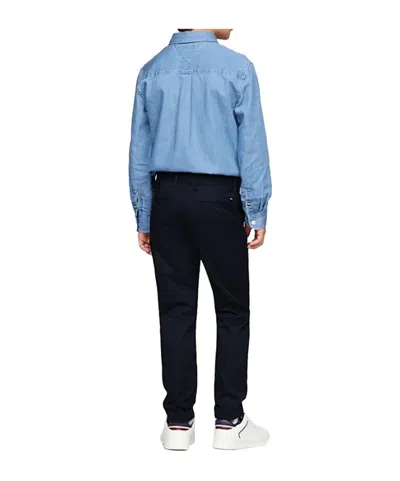 Tommy Hilfiger Junior Straight Leg Pants In Blue