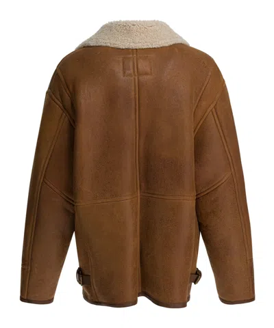 Isabel Marant Shearling Zip-fastening Jacket In Brown