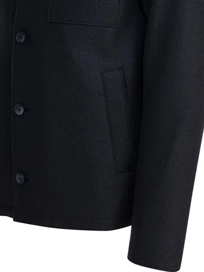 Herno Resort Shacket In Felted Wool In Multi