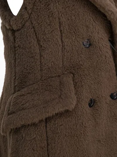 Max Mara Sleeveless Jacket In Alpaca Jackets And Coats Brown In Brown