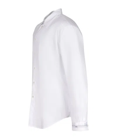 Msgm Buttoned Long-sleeve Shirt In White