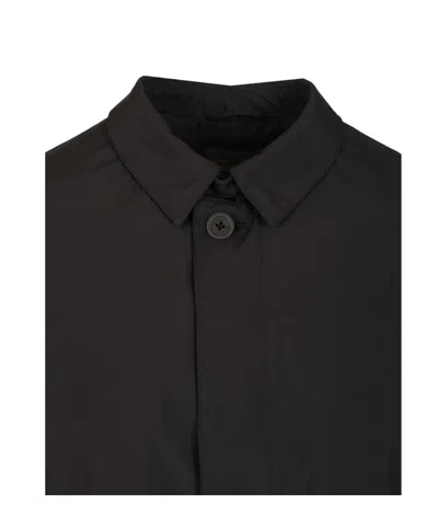 Herno Men Prometeo Padded Nylon Trench Coat In Black