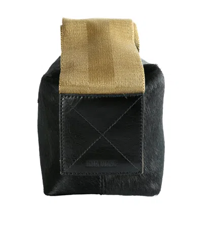 Uma Wang Textured Leather Shoulder Bag With Adjustable Strap