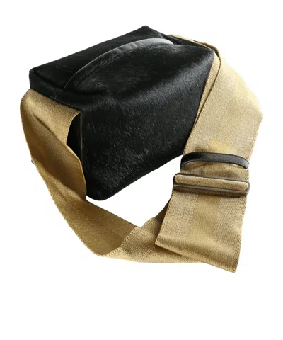 Uma Wang Textured Leather Shoulder Bag With Adjustable Strap