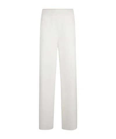Eleventy Elastic Waist Casual Pants In White