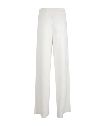 Eleventy Elastic Waist Casual Pants In White