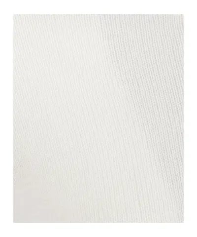 Eleventy Round-neck Long-sleeve Knitted Sweater In White