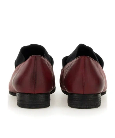 Uma Wang Deep Red Carbon Fiber Flats In Brown