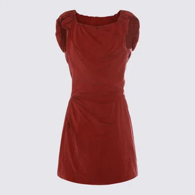 Vivienne Westwood Red Mini Dress In Brown