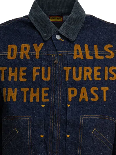 Human Made Work Zip-up Denim Jacket In Animal Print