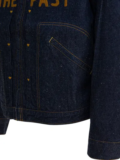 Human Made Work Zip-up Denim Jacket In Animal Print