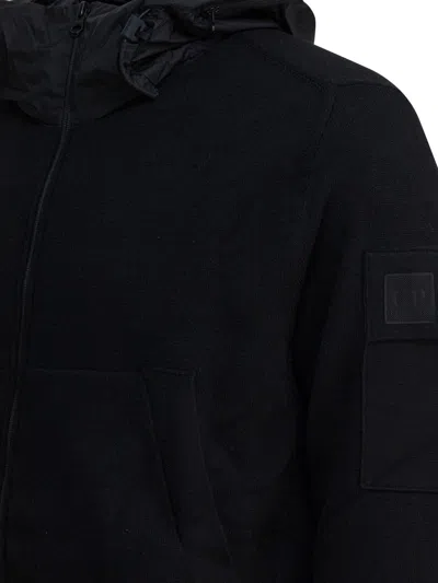 C.p. Company Metropolis Series Hooded-zipped Jacket In Black